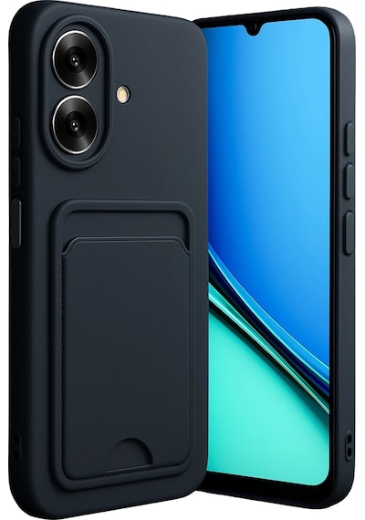 Cosmotex Newface Realme Note 60 Kelvin Kartvizitli Silikon - Siyah