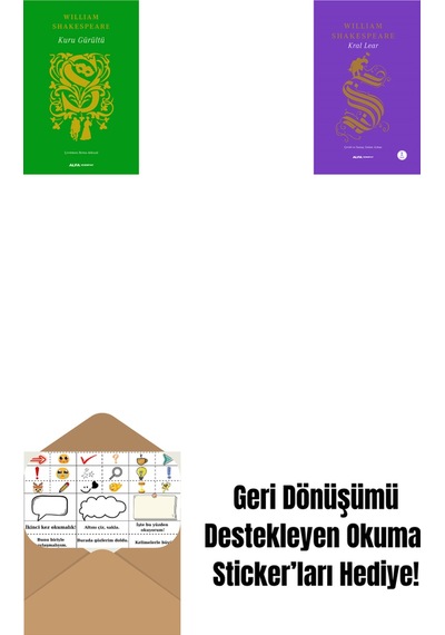 Kuru Gürültü Ciltli + Kral Lear + Okuma Sticker'ları