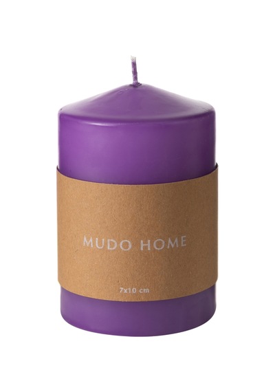 Mudo Home Sütun Mum Mor 7x10 Diğer