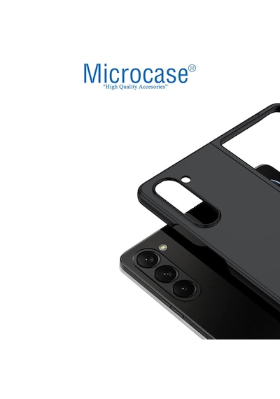 Microcase Samsung Galaxy Z Fold 7 İle Uyumlu Mat Yüzey Sert Plastik Kılıf - Al8848 Siyah