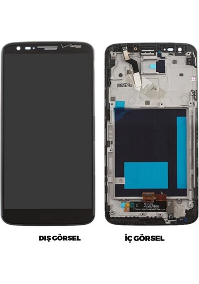 Lg G2 Uyumlu Lcd Ekran Dokunmatik Çıtalı - Siyah Renk