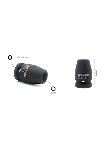 Ceta Form 8 mm 3/8” 6 Köşe Havalı Lokma Anahtar C52R-H08