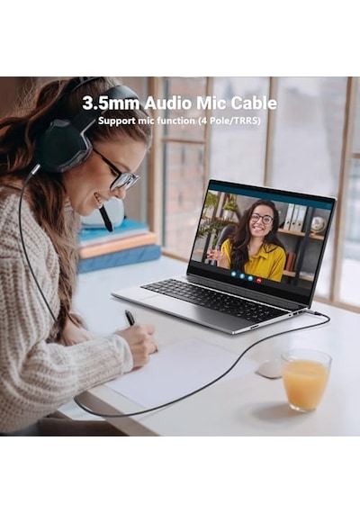 3.5mm 4-pole M/m- Audio Cable Alu 1 Metre Model No: 10648