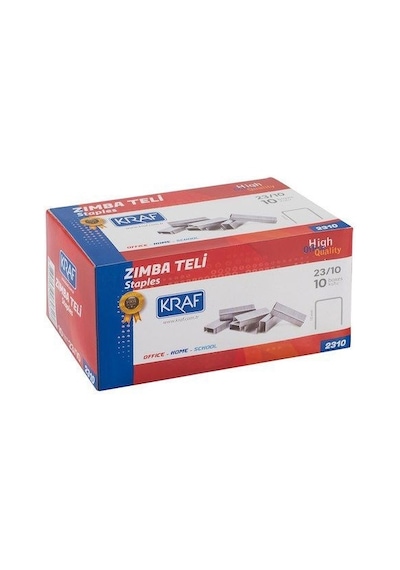 Kraf Zımba Teli 23/10 1000 Adetlik Kutu 10 Paket