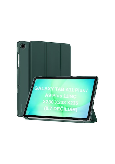 Samsung Uyumlu Galaxy Tab A11 Plus 11inç X230 Kılıf Pu Deri Smart Standlı Case Uyku Modlu X235 X236f