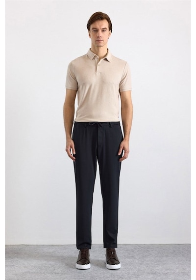 Süvari Siyah Slim Düz Jogger Pantolon Pn2020500764-s09