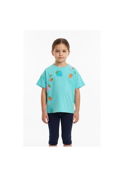 Toontoy Kids Toontoy Kız Çocuk Bisiklet Yaka Düşük Omuz Kısa Kollu Baskılı Tişört 25005 Mint Yeşili Toontoy Kids Toontoy Kız Çocuk Bisiklet Yaka Düşük Omuz Kısa Kollu Baskılı Tişört 25005 Mint Yeşili