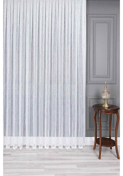 Evdepo Home Kullanıma Hazır Örme Tül Perde (540740972)