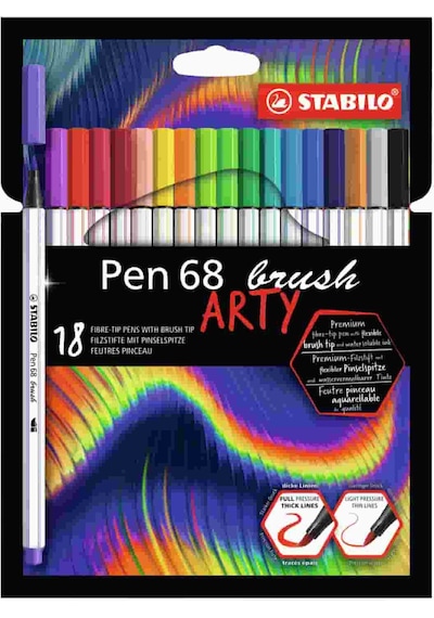 Stabilo Arty Brush 68 Set 18Li N 568/18-21-20