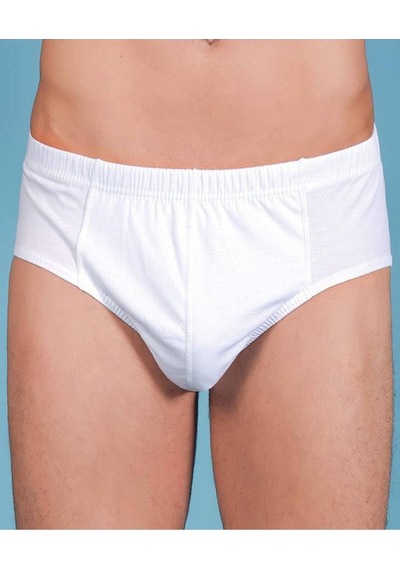 Berrak 12'li Paket Paket Erkek Kom. Slip Külot 1050 Beyaz