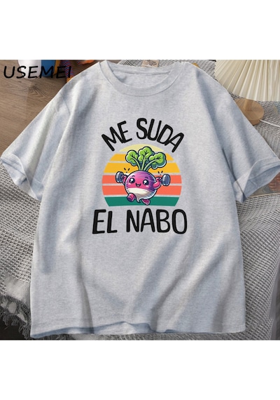 Flood Of Style Alf No Problem Graphic T Shirts Funny Cotton Short Sleeve Harajuku Mens Clothes Fashion O Enc Gri