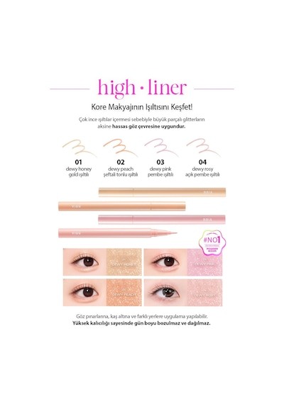 Bbia Parlak Işıltılı Kalem Highligter Bbıa Last Glitter Highliner 01 Dewy Honey