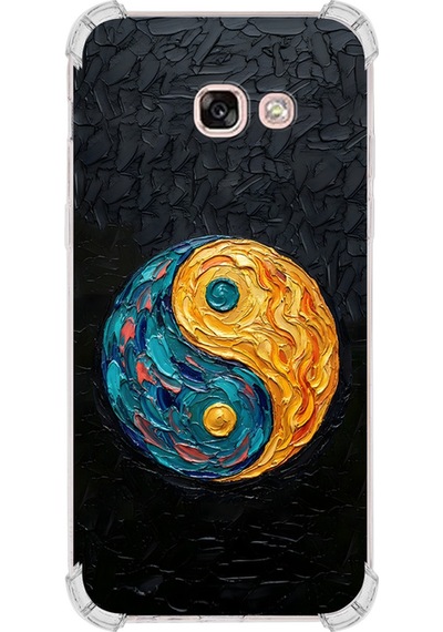 Samsung Uyumlu Galaxy J7 Prime 2 İle Köşe Korumalı Kılıf Metamorfoz Dualite Tasarımlı Uv Baskılı Şeffaf