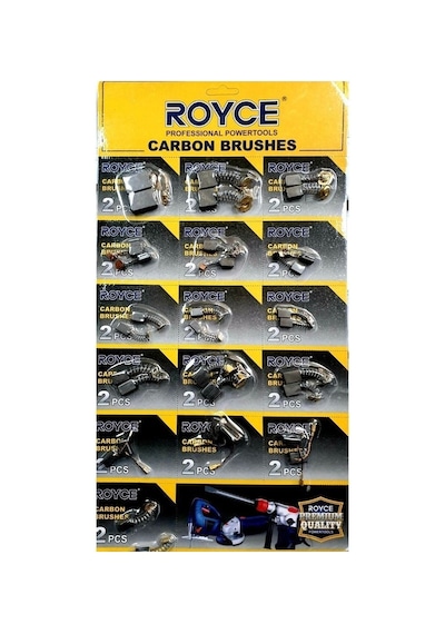 Royce 16 Parça Matkap Spiral Kırıcı Delici Kömür Seti