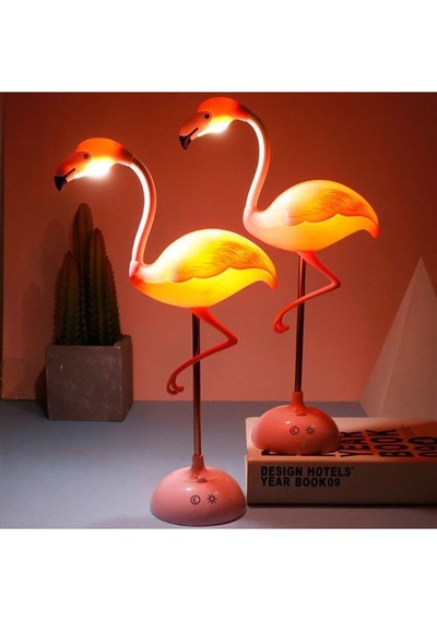 Flamingo Masa Lambası Şarjlı Pembe