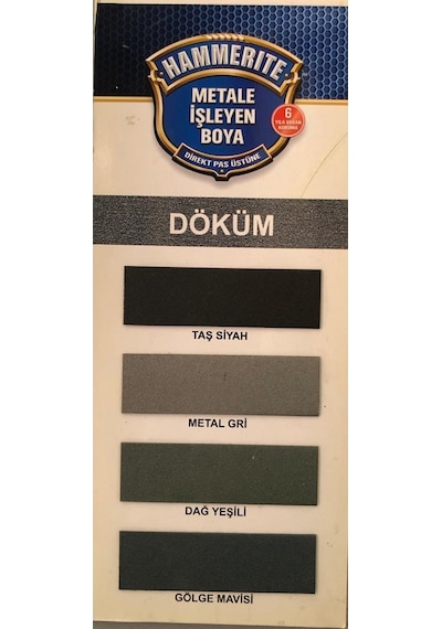 Hammerite Direkt Pas Üstüne Metal Boyası Döküm 0,75Lt
