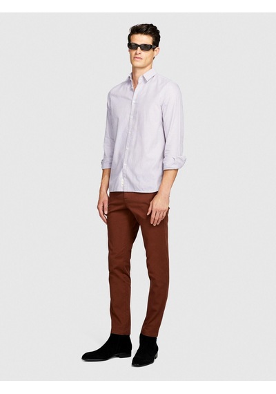Sisley Slim Fit Esnek Chino Pantolon Erkek Kahverengi Pantolon - 323a4aıhsf021