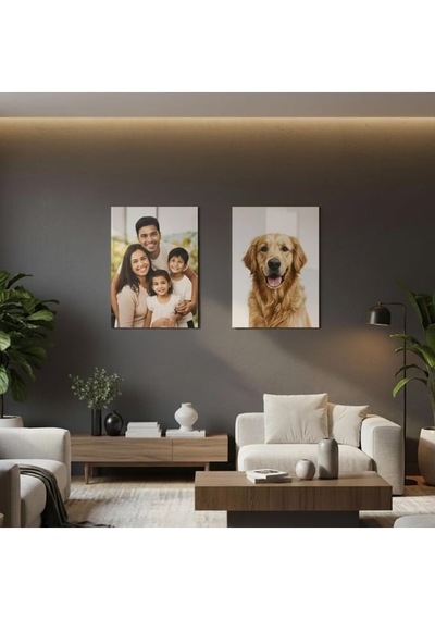 Premium Kişiye Özel 2 Adet Metal Poster Tablo Full Hd Kalite Baskı 30x40 Cm Çok Renkli