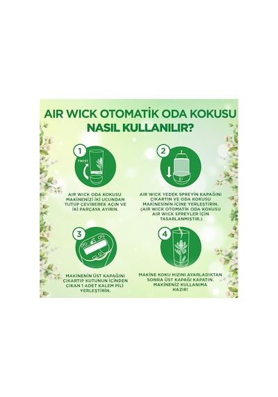 Oda Kokusu Freshmatik, Otomatik Sprey Makine Yedek Bahar Çiçekleri 3x250 Ml