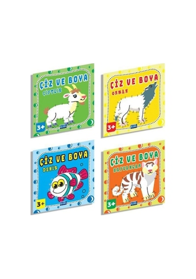 Çiz Ve Boya Seti - 4 Kitap Takım Kolektif