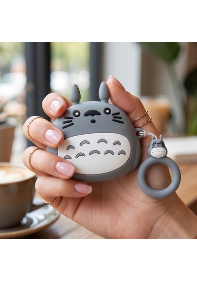 Caseonn Samsung Galaxy Buds 4 Kılıf Karakter Figürlü Ttoro Titanyum Gri