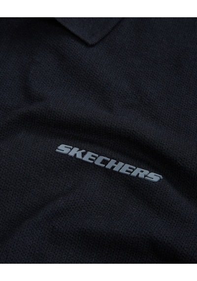 Skechers Polo M Short Sleeve Polo Erkek Siyah Polo Yaka Tshirt S211800-001