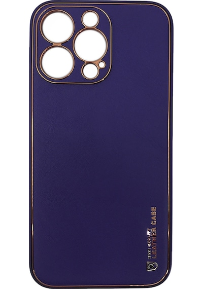 Nettech Apple Uyumlu iPhone 13 Pro Max Coco Leather Seri Arka Koruma Kılıf - Turkuaz Turkuaz