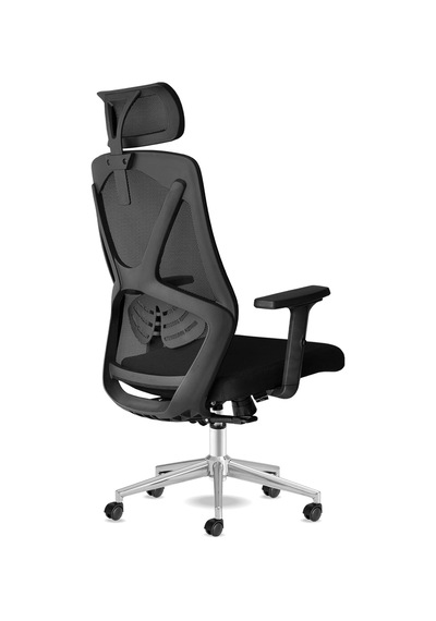Tr Craft Ofis Sandalyesi Baş Destekli Ergonomik Çalışma Koltuğu Kumaş Siyah Diğer