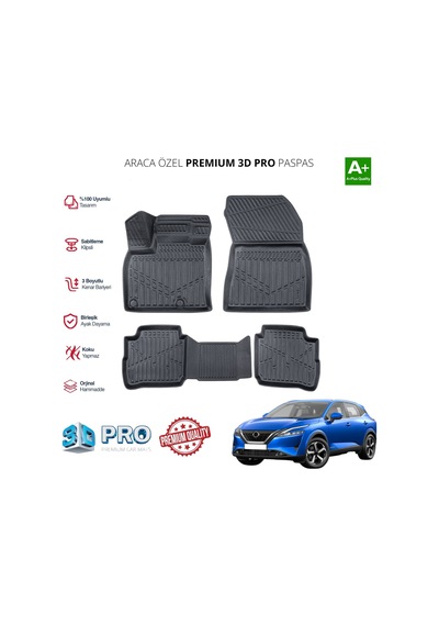 Qashqai E-power Araca Özel 3d Paspas 2021 2022 2023 2024 2025