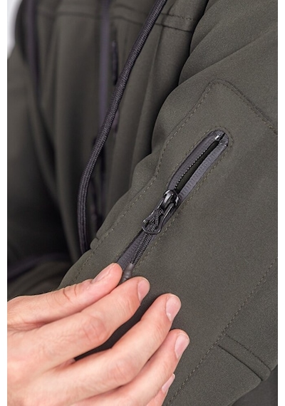 Vatan Tekstil Suya Dayanıklı Slim Fit Softshell Kapüşonlu Erkek Mont Haki Vatan Tekstil Suya Dayanıklı Slim Fit Softshell Kapüşonlu Erkek Mont Haki