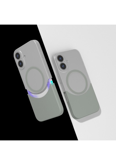 Apple iPhone Uyumlu 16 Plus Kılıf M-safe Şarj Özellikli Mıknatıslı Zore Duble Kapak