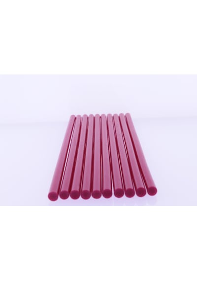 Winnboss Sıcak Silikon Mum Çubuk Kırmızı - Kalın 11x300mm 10 Lu Paket