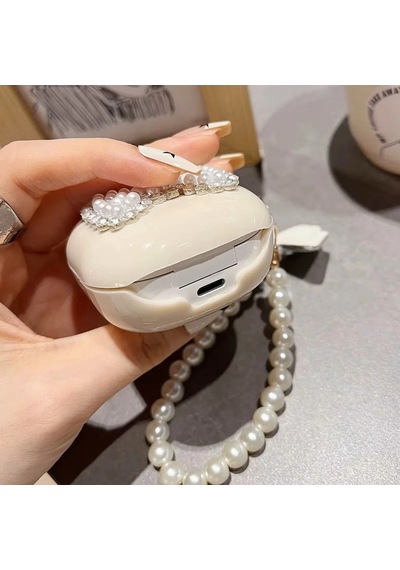 Caseonn Samsung Uyumlu Galaxy Buds Fe - Buds Core Kılıf Figürlü 3d Taşlı Parlak Fiyonk