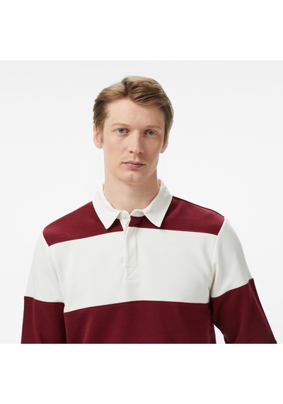 Nautica Erkek Bordo Regular Fit Uzun Kollu Çizgili Polo Yaka T-shirtçizgilik65373t