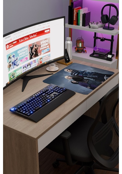 The Witcher 2 V5 48x40 Xl Gaming Kauçuk Kaymaz Taban Mouse Pad Fare Altlığı