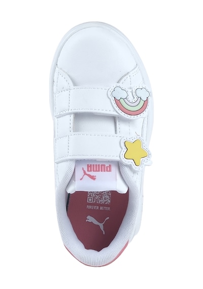 Puma Smash 3.0 Badges Çocuk Beyaz Spor Ayakkabı 397286-01 Beyaz