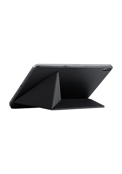 İpad Air 13 2025 M3 Uyumlu Pitaka Folio 3 Kalem Bölmeli Standlı Kılıf Siyah Kapaklı Kılıf
