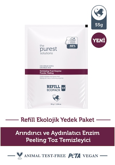 Arındırıcı Ve Aydınlatıcı Enzim Peeling Toz Temizleyici 55 Gr %0,6 Azelaic Acid & Malic Acid