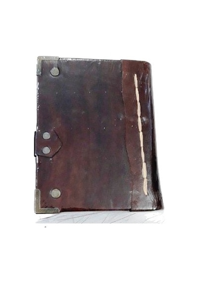 El Yapımı Deri Defter 12 x 17 CM 150 Yaprak N11.1153