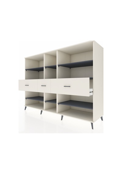 Kronos Dolap 9 Raflı 3 Çekmeceli 220x59x163 Aytaşı-antrasit/ayta Aytaşı-antrasit/aytaşı Kronos Dolap 9 Raflı 3 Çekmeceli 220x59x163 Aytaşı-antrasit/ayta Aytaşı-antrasit/aytaşı