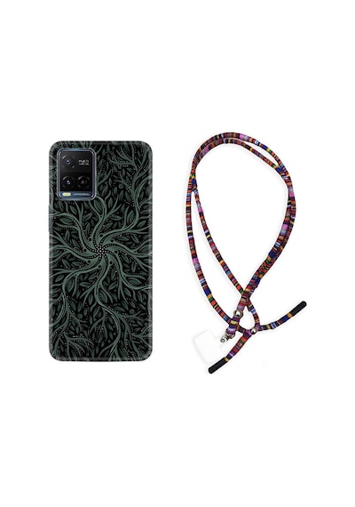 Vivo V21 Kılıf Rasta Boyun Askılı Sarmaşıklar 1675