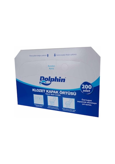 Dolphin Klozet Kapak Örtüsü 200lü Beyaz