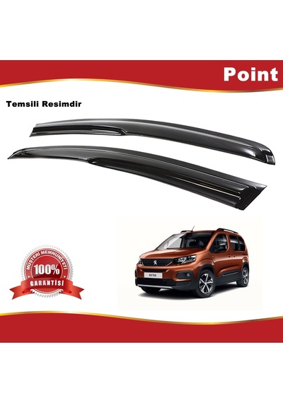 Peugeot Rifter Mügen Cam Rüzgarlığı 2019 Sonrası 2 Li Takım N11.10863