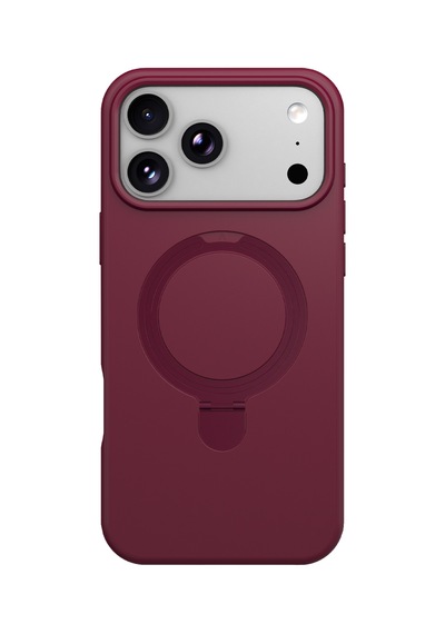 Apple İphone 18 Pro Max Regal Magsafe Standlı Kapak - Bordo