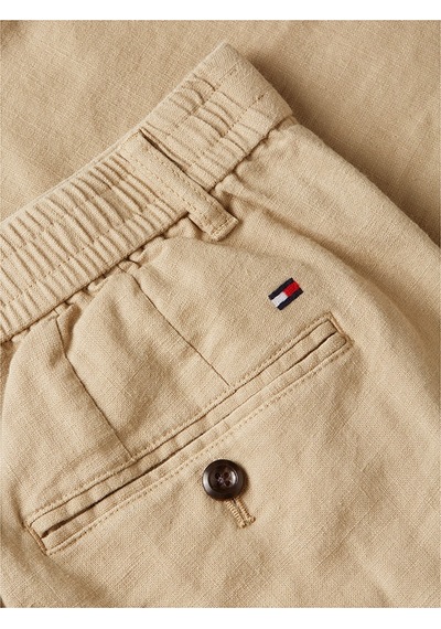 Tommy Hilfiger Denton Sorona Lınen Erkek Bej Pantolon - Mw0mw42337