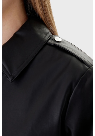 Calvin Klein Bayan Ceket Lv047e501g Ub1 Siyah Siyah