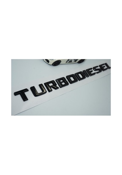 Turbodiesel Bagaj Siyah Abs Yazı Logo Amblem Benz Ile Uyumlu