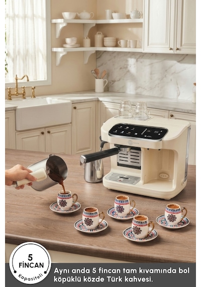 Karaca Hatır Perfetto Dijital Ve Dokunmatik Ekranlı Espresso Ve Türk Kahve Makinesi