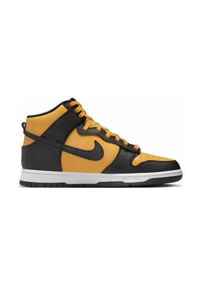 Nike Dunk High Retro University Gold And Black Unisex Sneaker Ayakkabı Siyah Sarı