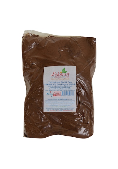Lokman Avm Türk Kahvesi Günlük Taze Çekilmiş 3.75 Orta Kavrum 1 KG Paket